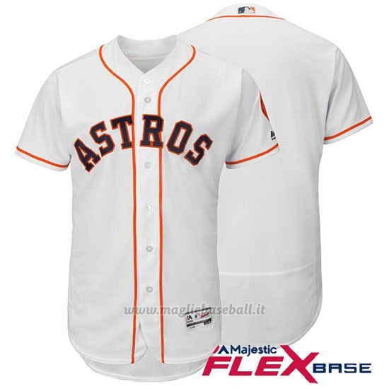 Maglia Baseball Uomo Houston Astros Bianco Flex Base